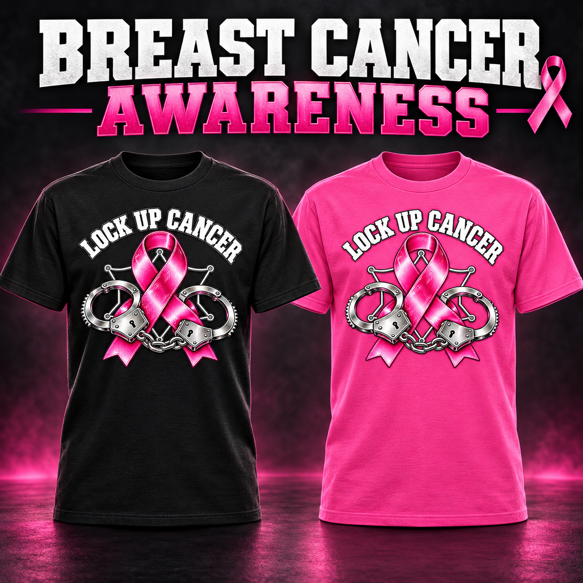 Lock up Breast Cancer T-Shirt