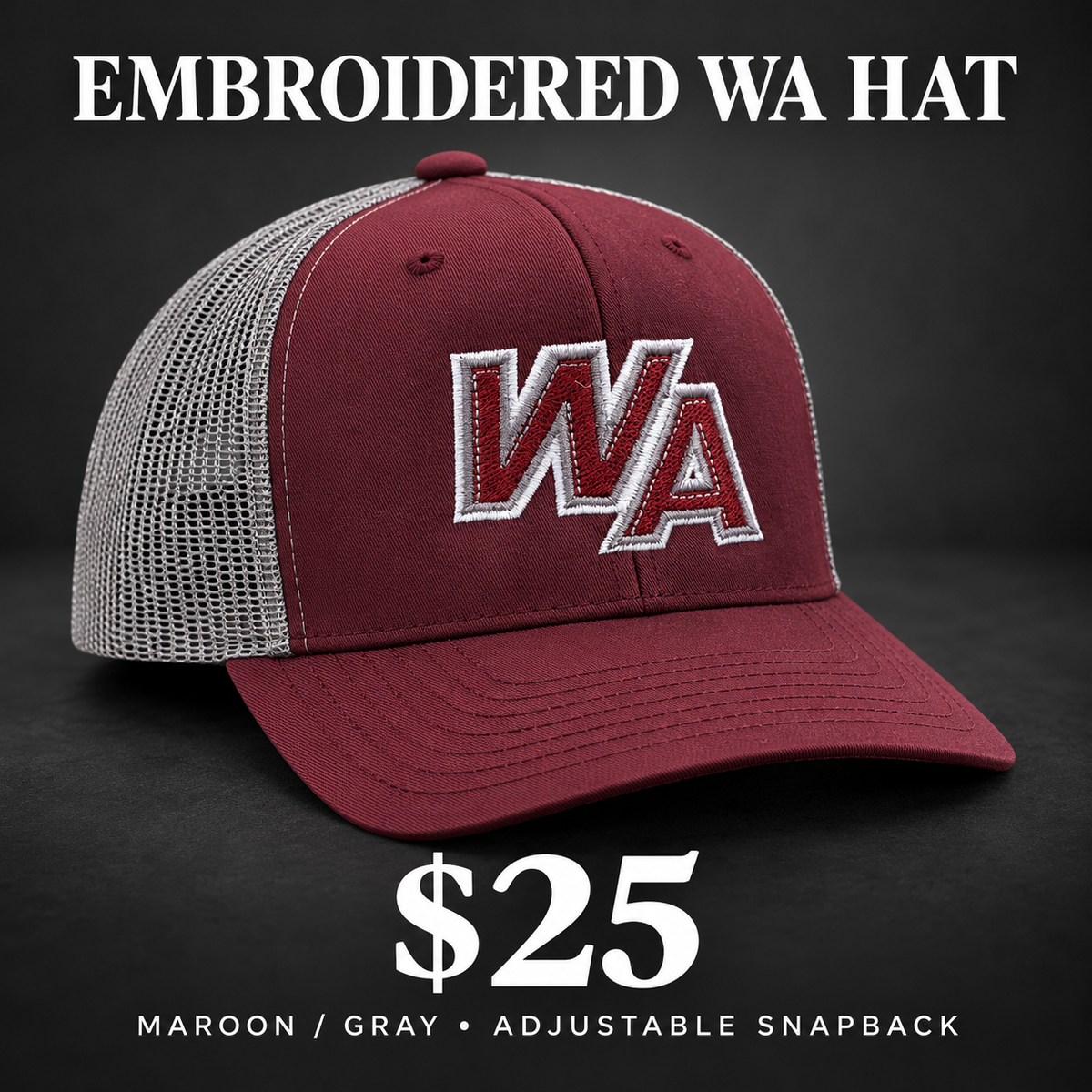 Westford Academy Embroidered Snapback Hat