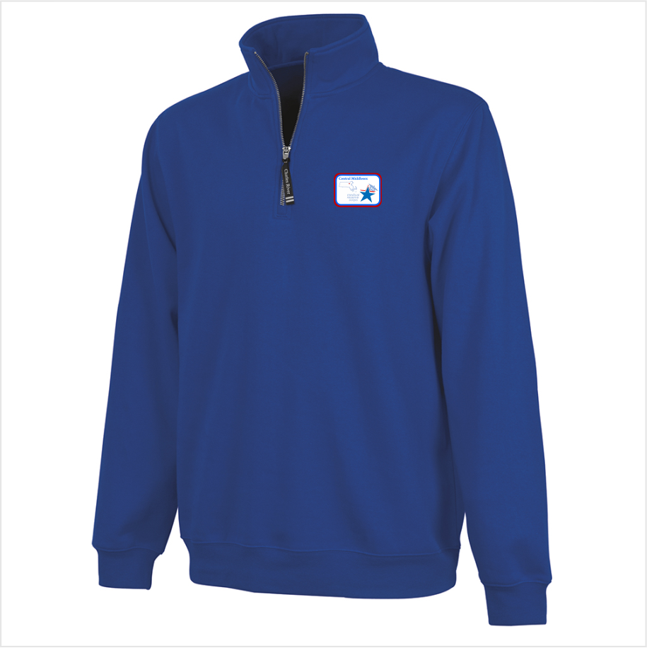 CMMRC Charles River Crosswind 1/4 Zip Athletic Grey