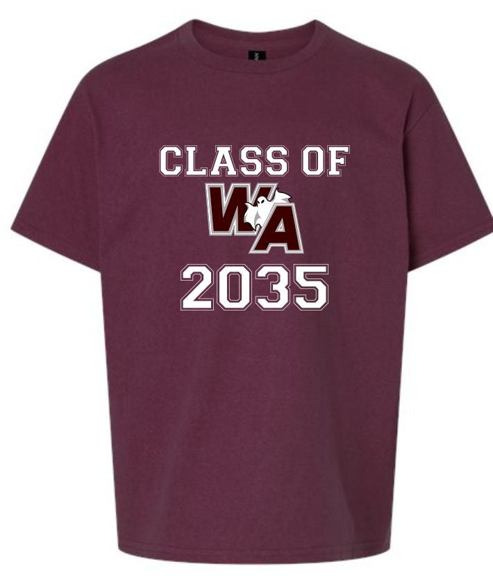 WA Future Alumni T-Shirt Tee (any year you want)