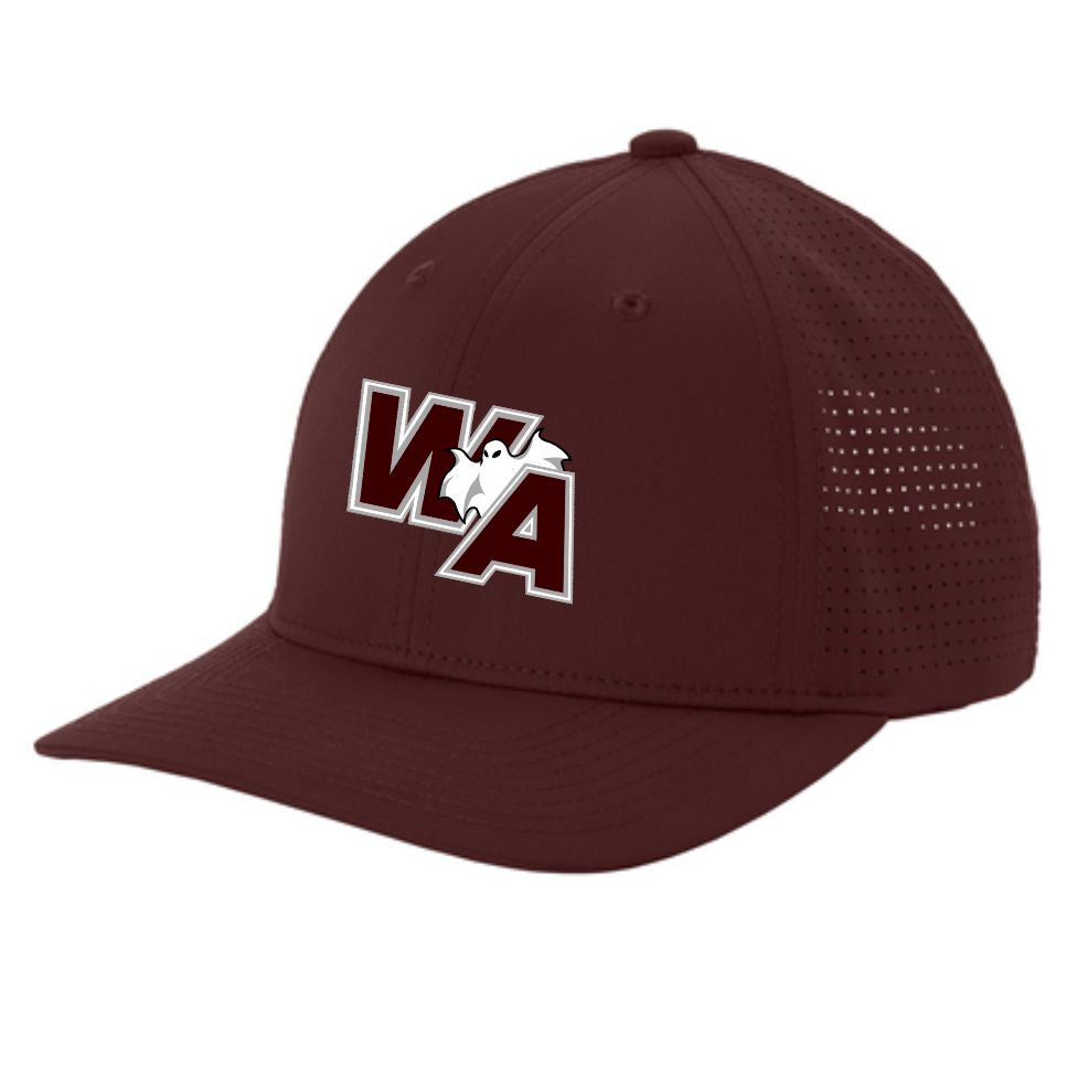 WA STC65 Sport-Tek® Pro-Cut Adjustable Cap Maroon