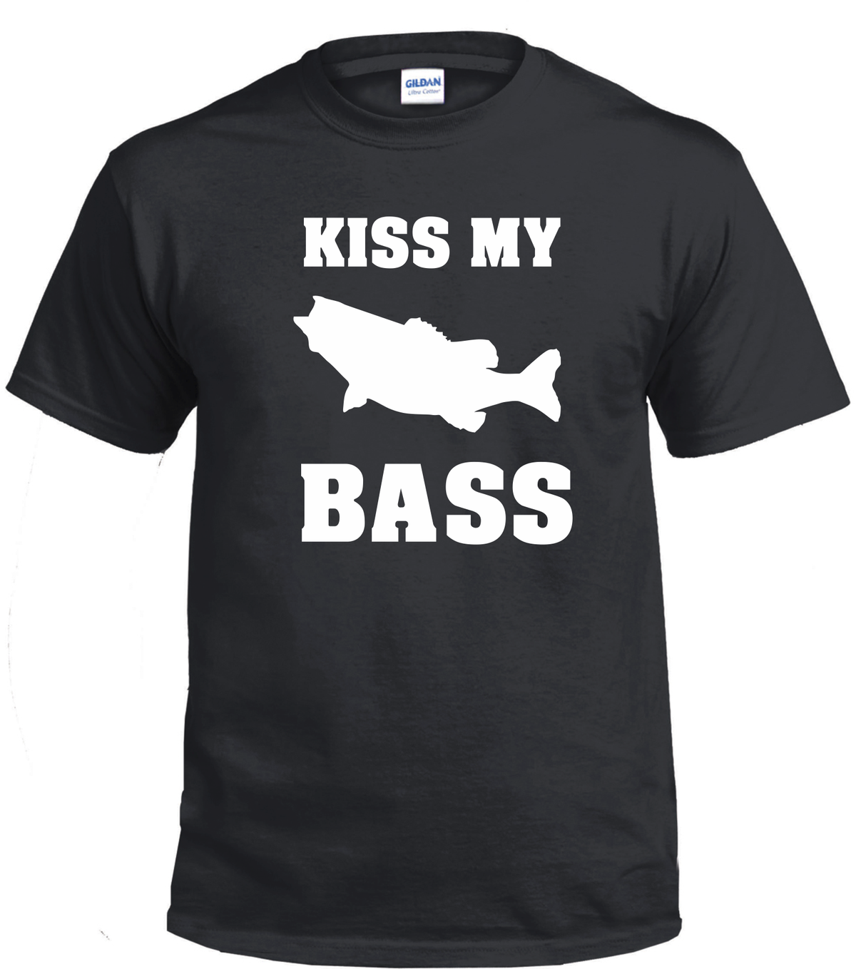 Kiss My Bass Tee Shirt / Gildan G2000
