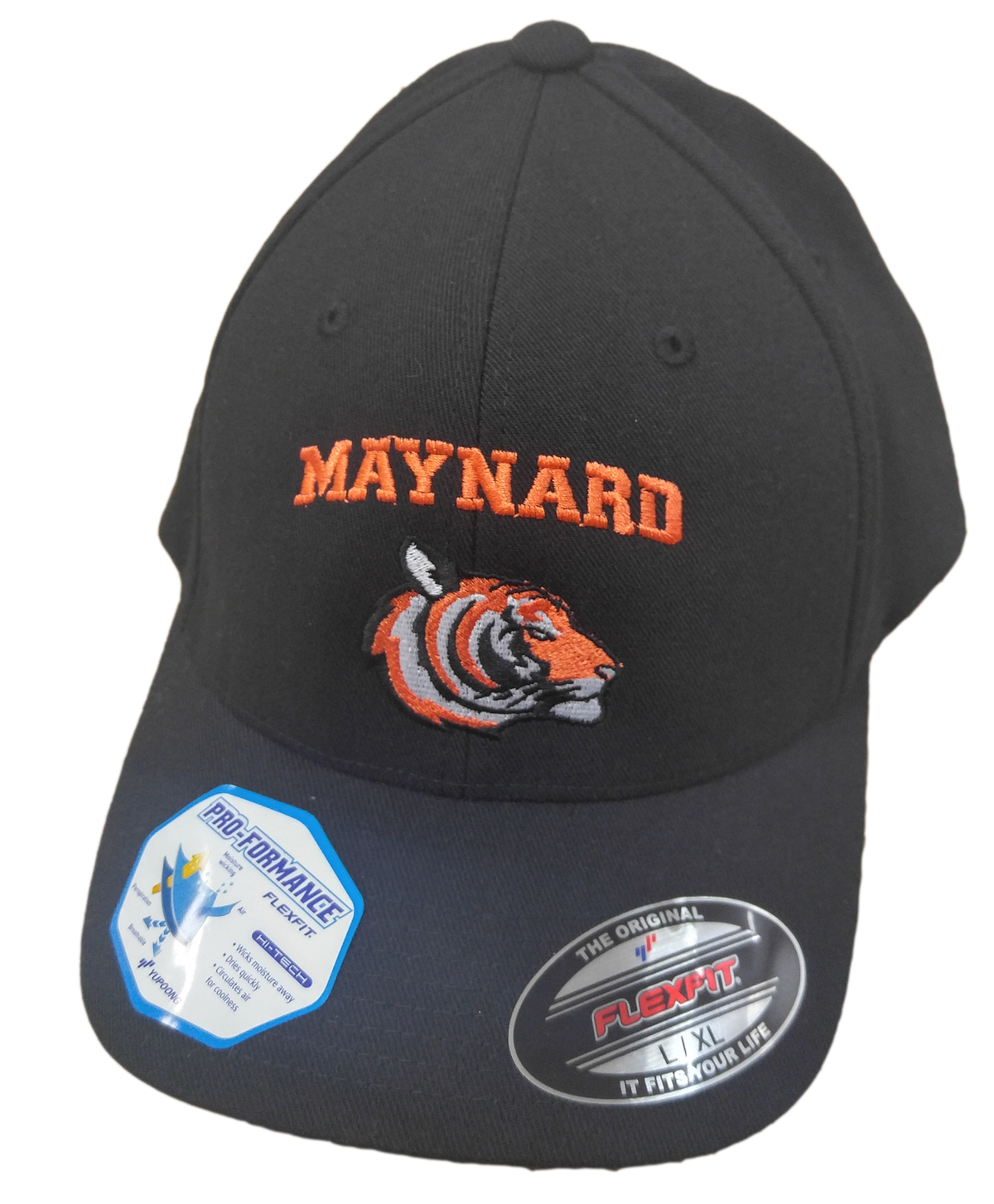 Maynard Tigers Alternate Hat Black Flexfit 6377