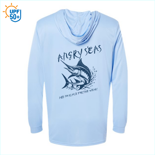 Angry Seas Unisex Bahama Performance Hooded Long Sleeve T-Shirt - 220