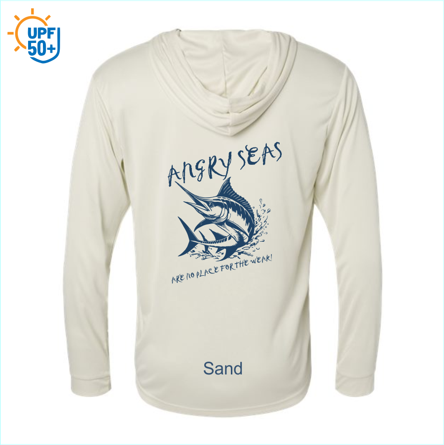 Angry Seas Unisex Bahama Performance Hooded Long Sleeve T-Shirt - 220