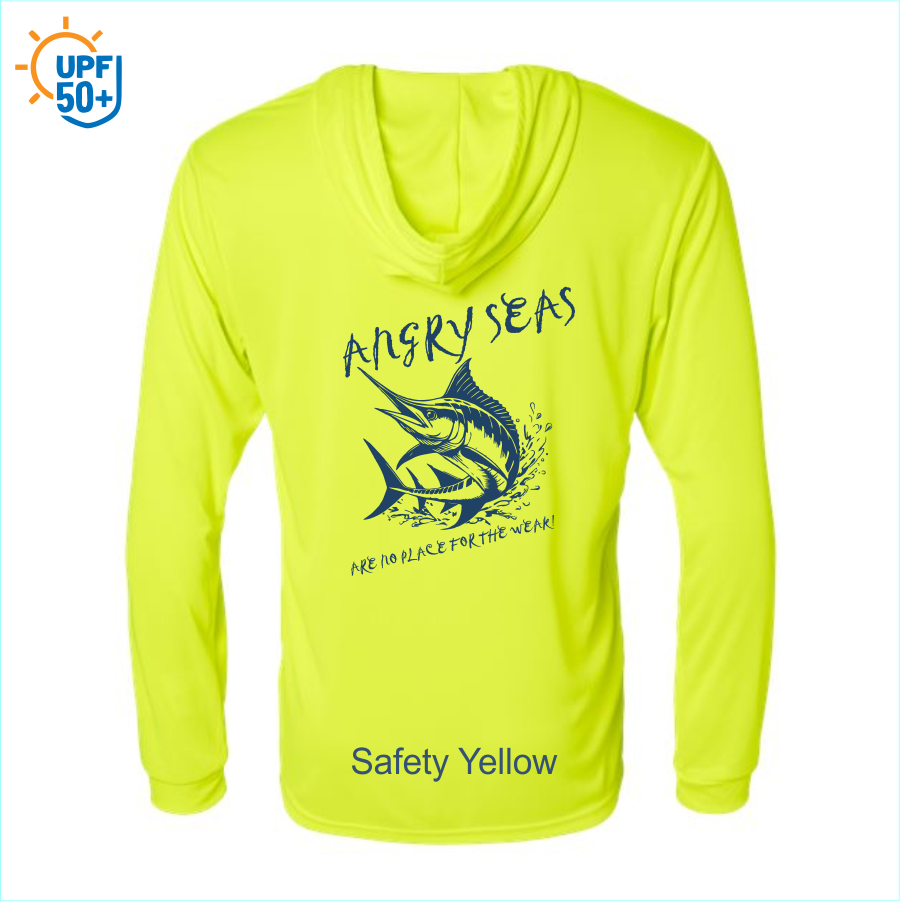 Angry Seas Unisex Bahama Performance Hooded Long Sleeve T-Shirt - 220