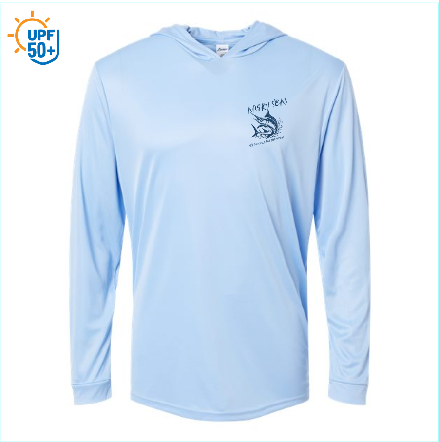 Angry Seas Unisex Bahama Performance Hooded Long Sleeve T-Shirt - 220