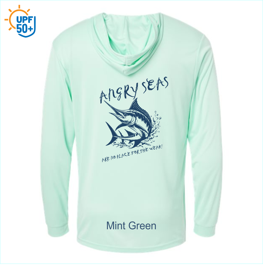 Angry Seas Unisex Bahama Performance Hooded Long Sleeve T-Shirt - 220