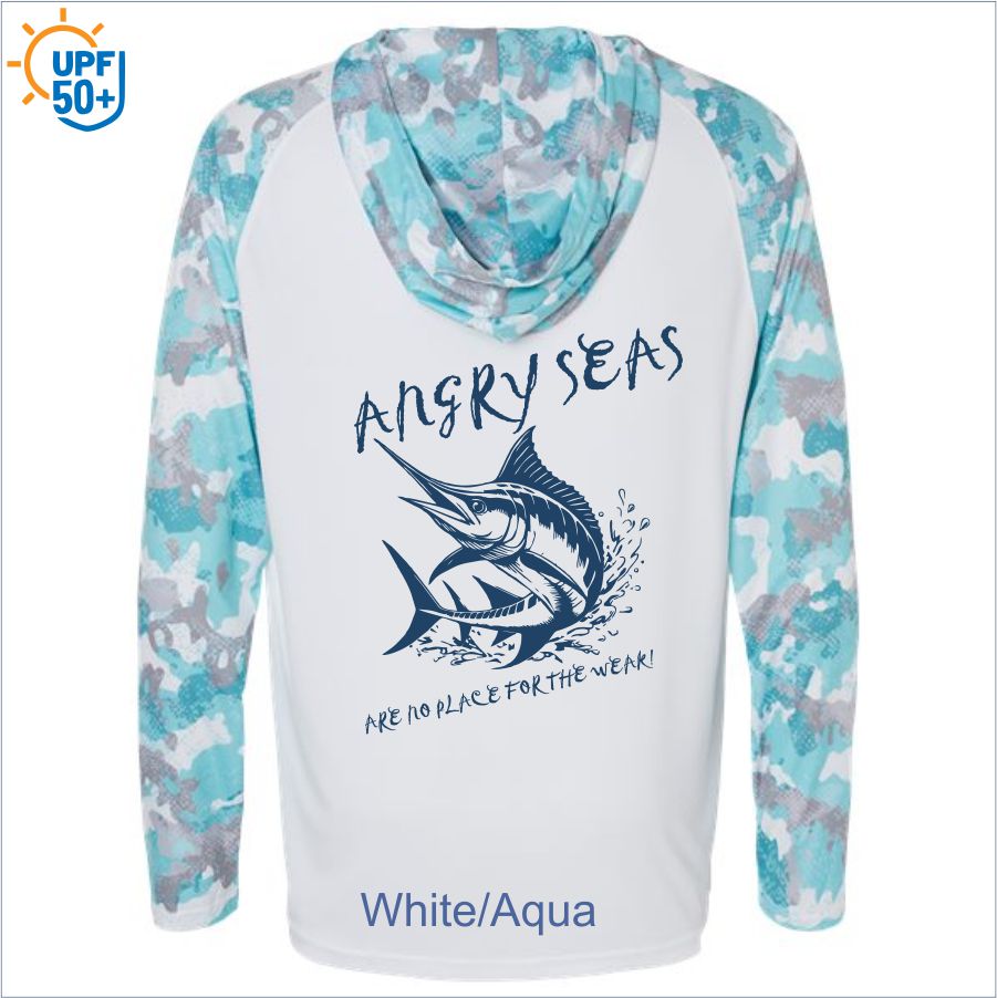 Angry Seas Unisex Tortuga Extreme Performance Hooded T-Shirt - 240
