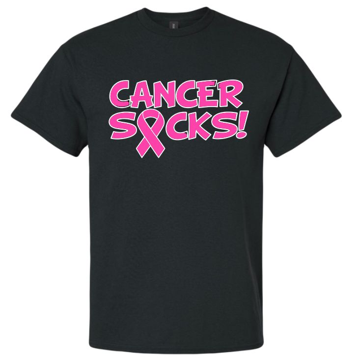 Breast Cancer Awareness "CANCER SUCKS" T-Shirt