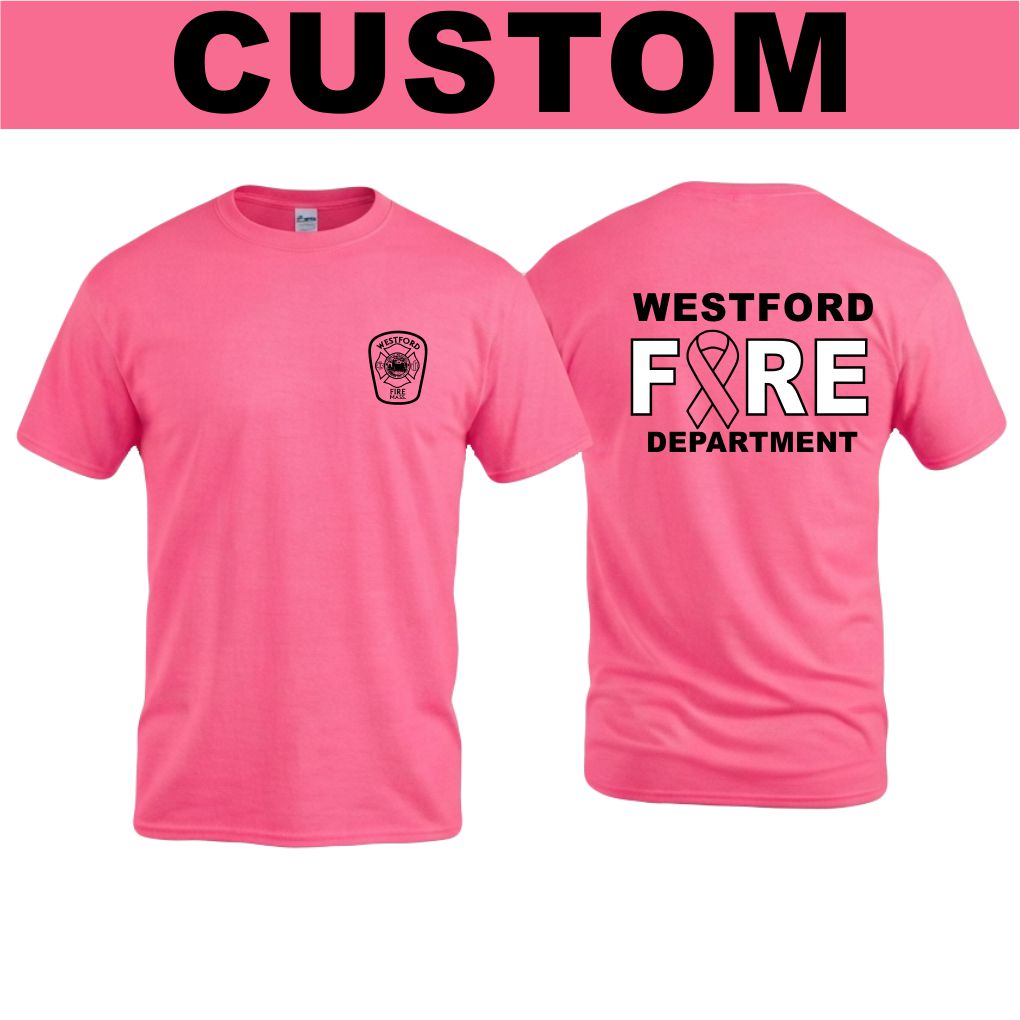 Firefighter Breast Cancer Station T-Shirt