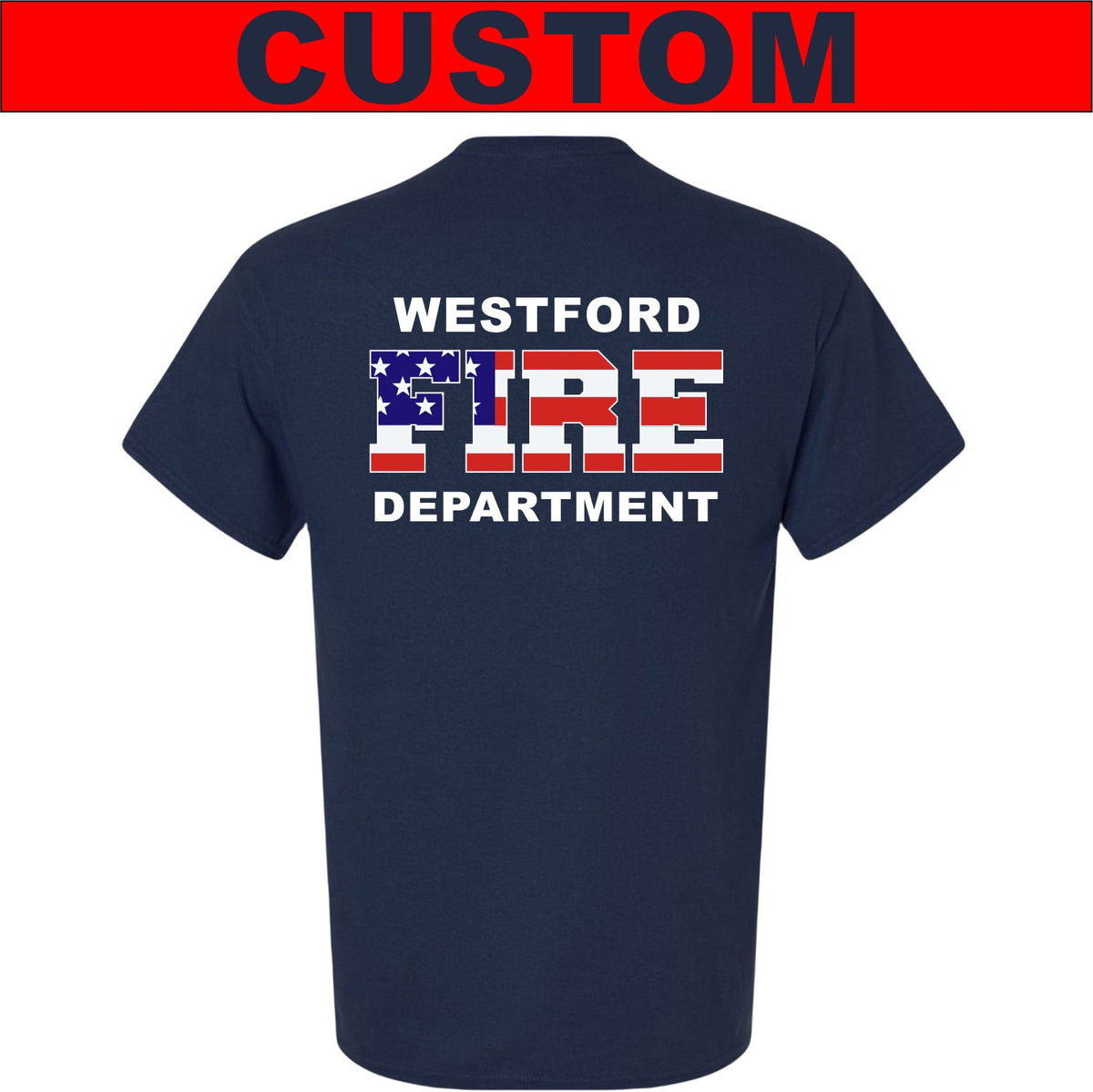 Custom Patriotic Fire Station T-Shirt
