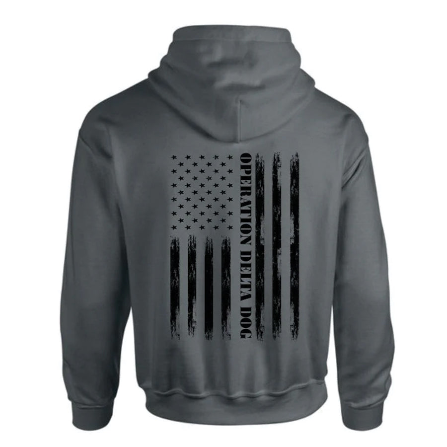 Operation Delta Dog Distressed Flag Hoodie