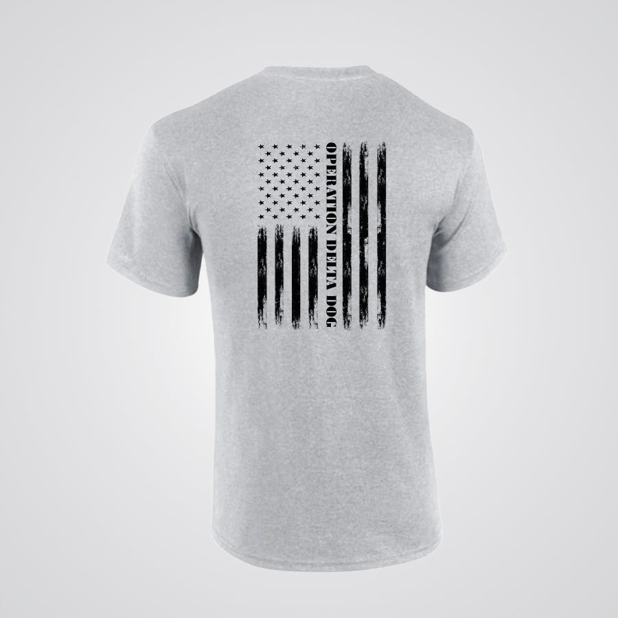 Operation Delta Dog Distressed Flag T-Shirt