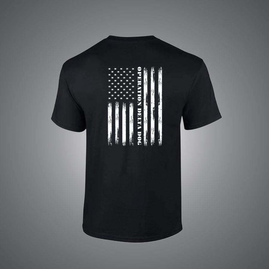 Operation Delta Dog Distressed Flag T-Shirt