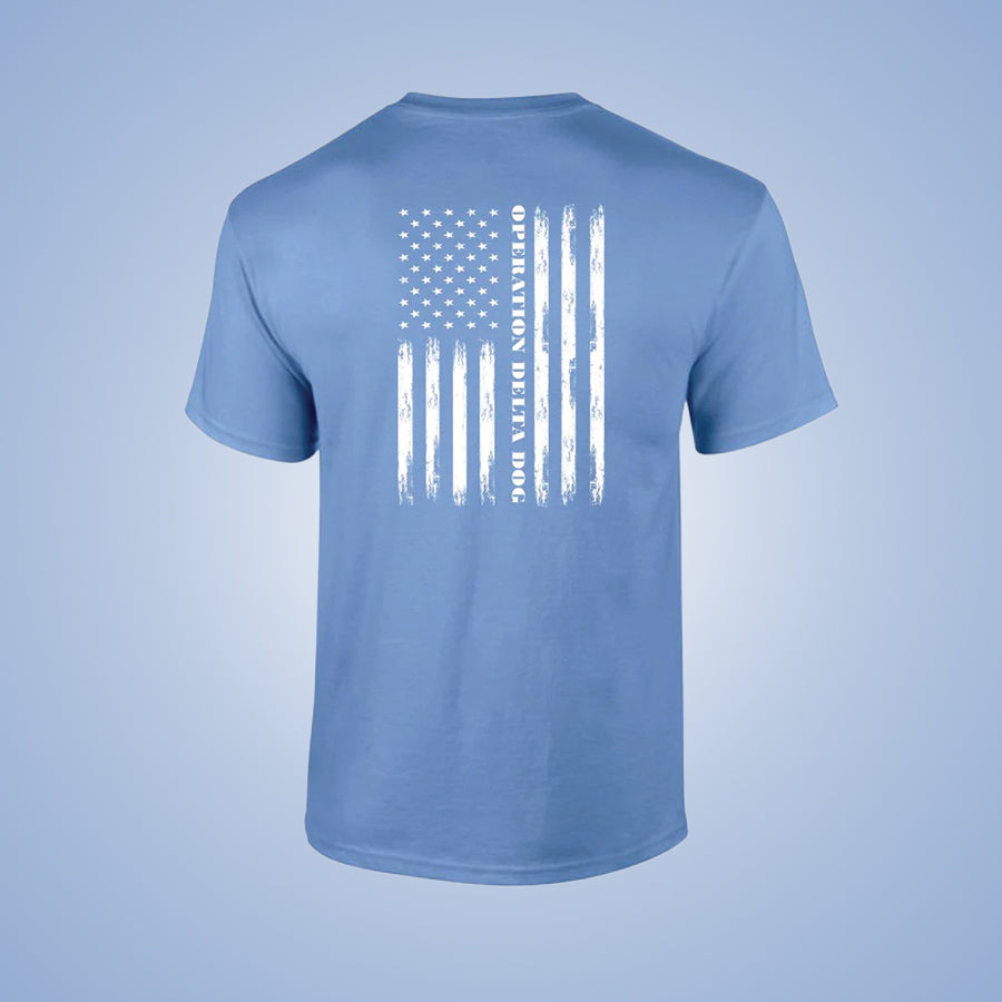 Operation Delta Dog Distressed Flag T-Shirt