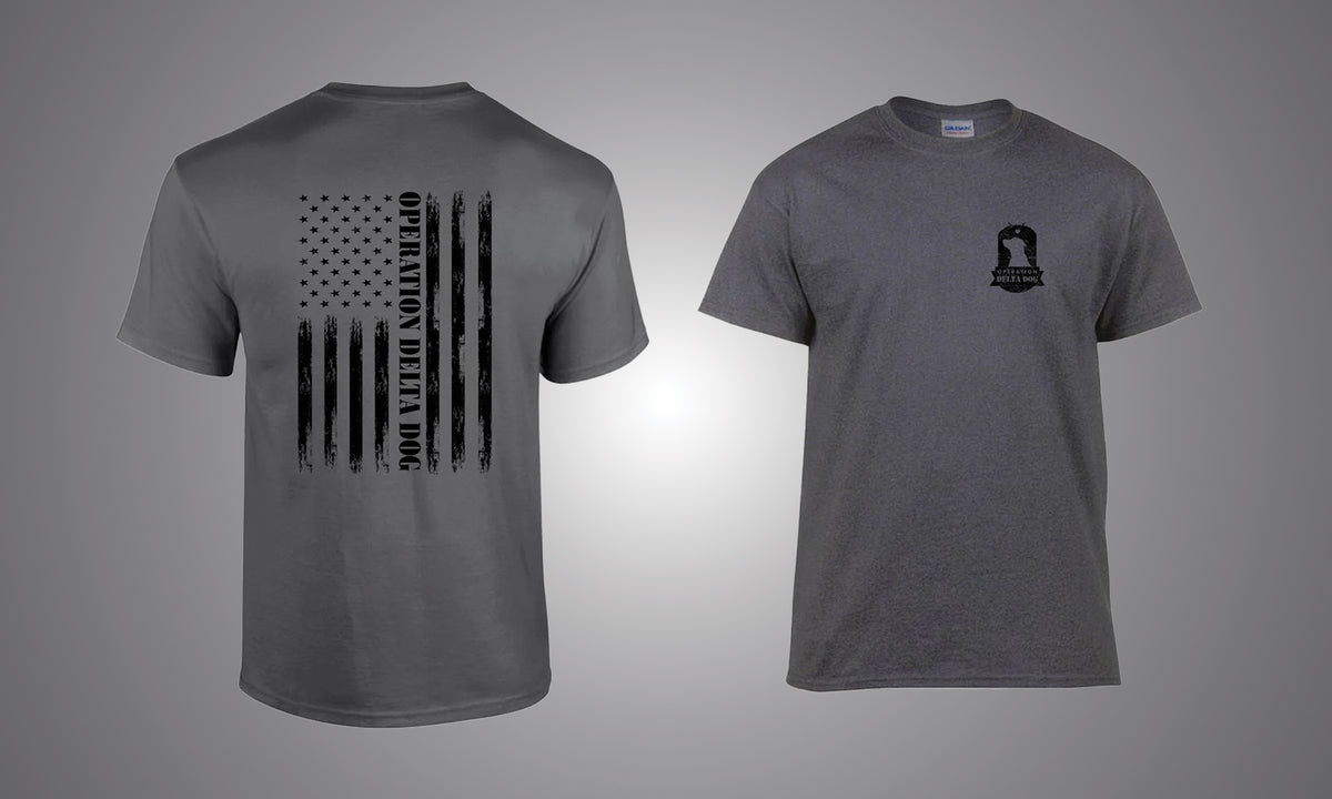 Operation Delta Dog Distressed Flag T-Shirt