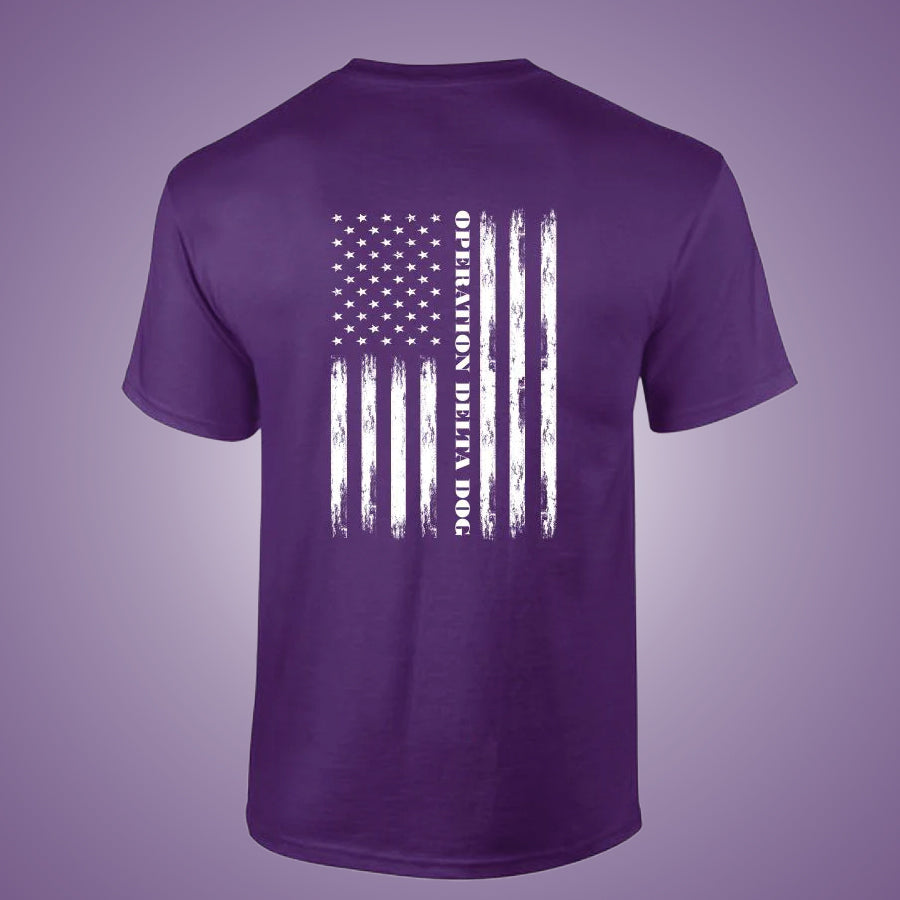 Operation Delta Dog Distressed Flag T-Shirt