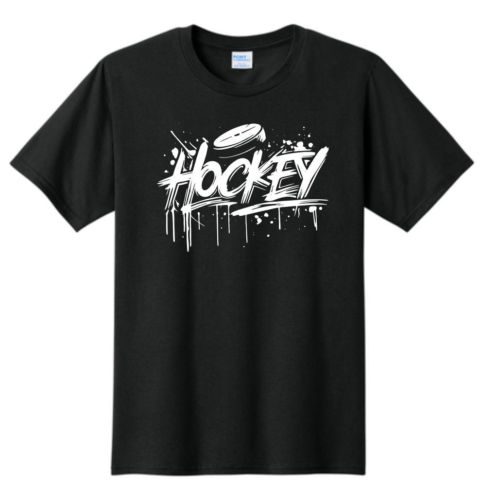Hockey Abstract T-Shirt Black