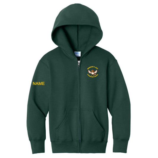 Day School Full Zip Hoodie Personalized