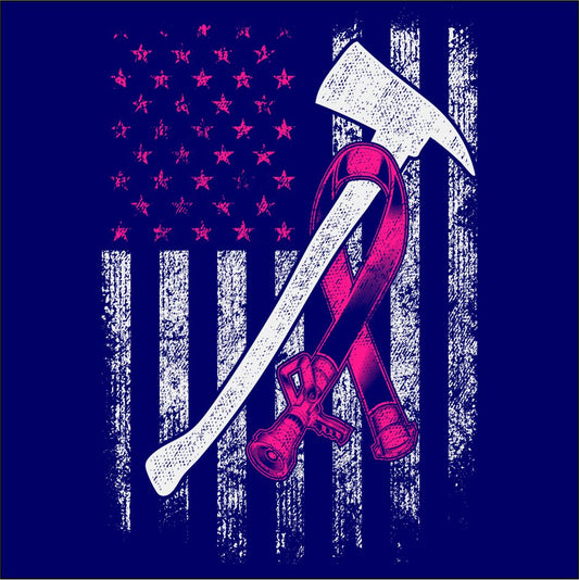 Breast Cancer Fire AX T-Shirt