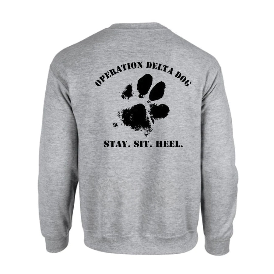 Operation Delta Dog Muddy Paw Crew Neck Sweatshirt