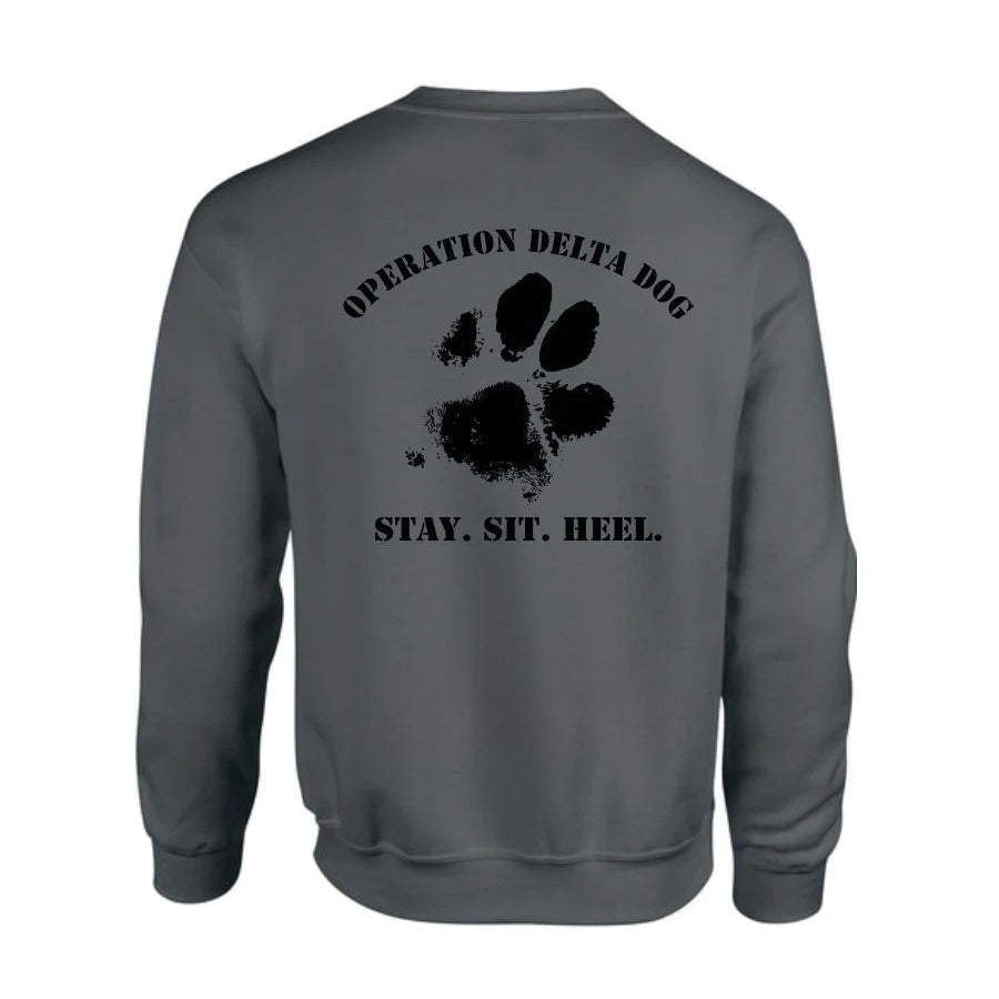 Operation Delta Dog Muddy Paw Crew Neck Sweatshirt