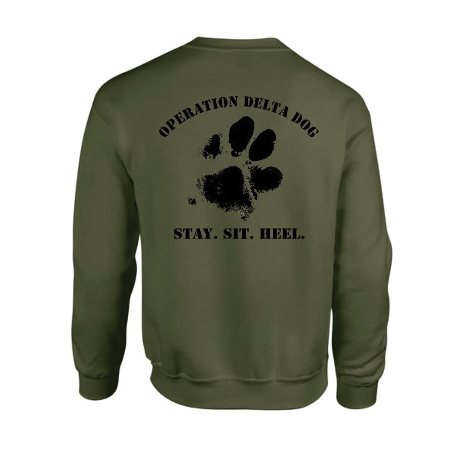 Operation Delta Dog Muddy Paw Crew Neck Sweatshirt