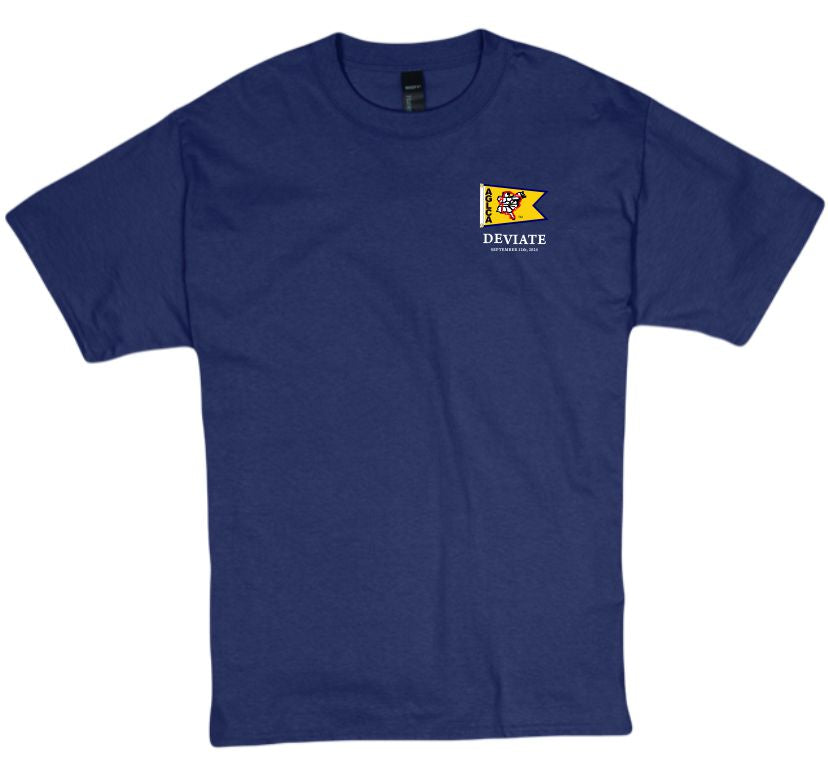 AGLCA PERSONALIZED Crossed Our Wake T-Shirts (Burgee Logo)